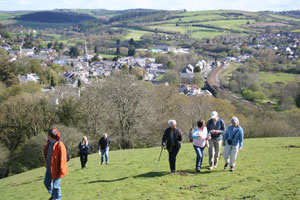 Up hill overlooking Lostwithiel