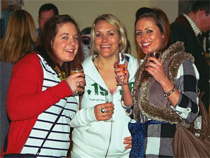 Drinkers at the Cornish Cider Festival