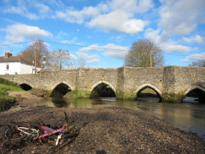 Medieval bridge reopened after flood