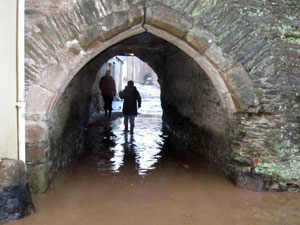 Flooded Duchy Palace archway