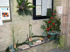 Fossil flower display