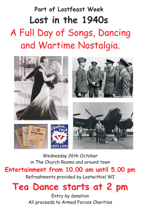 1940s events in Church Room, Lostwithiel