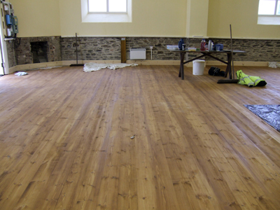 Nearly finished floor of the Church Rooms