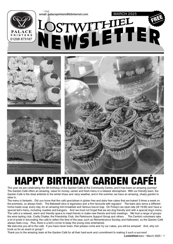 Lostwithiel Newsletter March 2025