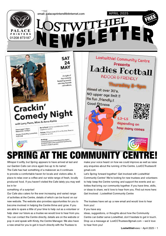 Lostwithiel Newsletter April 2025