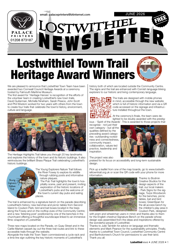 Lostwithiel Newsletter June 2026