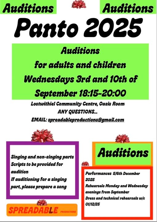 Panto 2025: Auditions