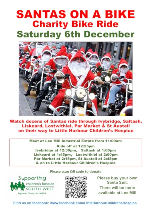 Santas On A Bike Charity Bike Ride