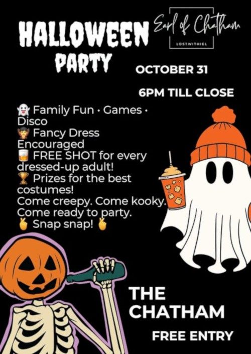 Halloween Party at  Earl Of Chatham