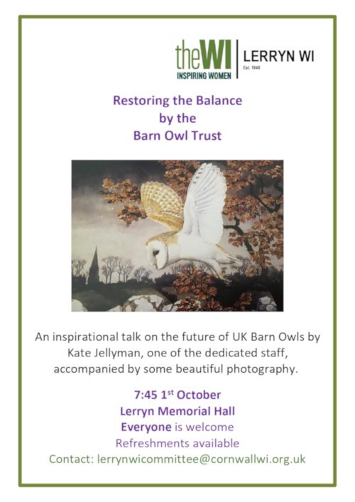 Talk: Restoring the Balance by the Barn Owl Trust