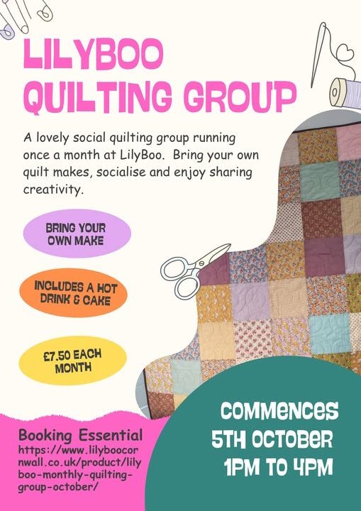 LilyBoo Monthly Quilting Group:  October