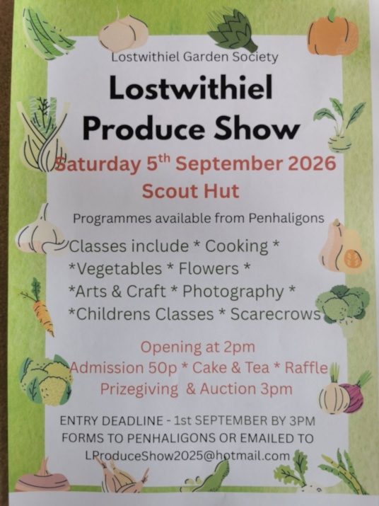 Lostwithiel Garden Society Produce Show