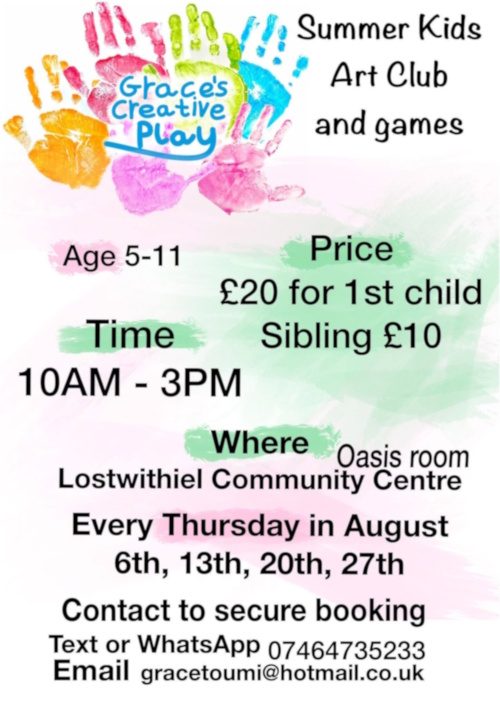 Summer Kids Art Club and Games