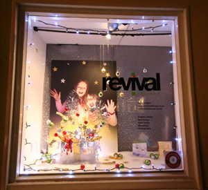 Revival Design's 2009 Christmas window
