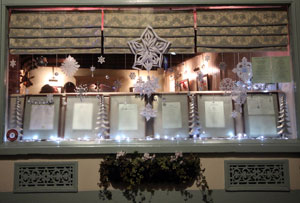 Trewithen Restaurant advent window for 1st December