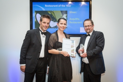 Asquiths Restaurant at the Cornwall Tourism Awards 2012