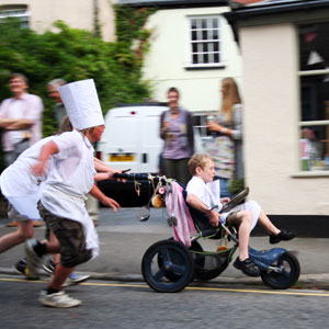 Chefs with prams
