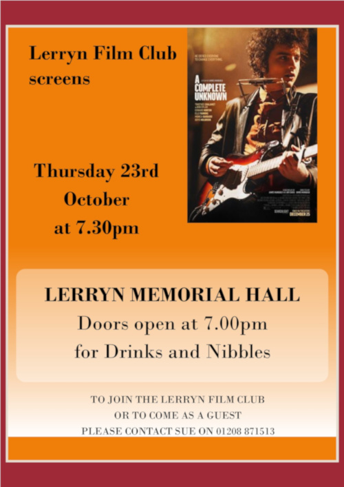 Lerryn Film Club: A Complete Unknown 