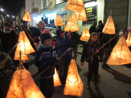 Dickensian lantern parade