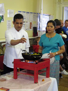 Gurkhas cooking demonstration