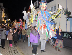 Pete, one of the Giants in the parade