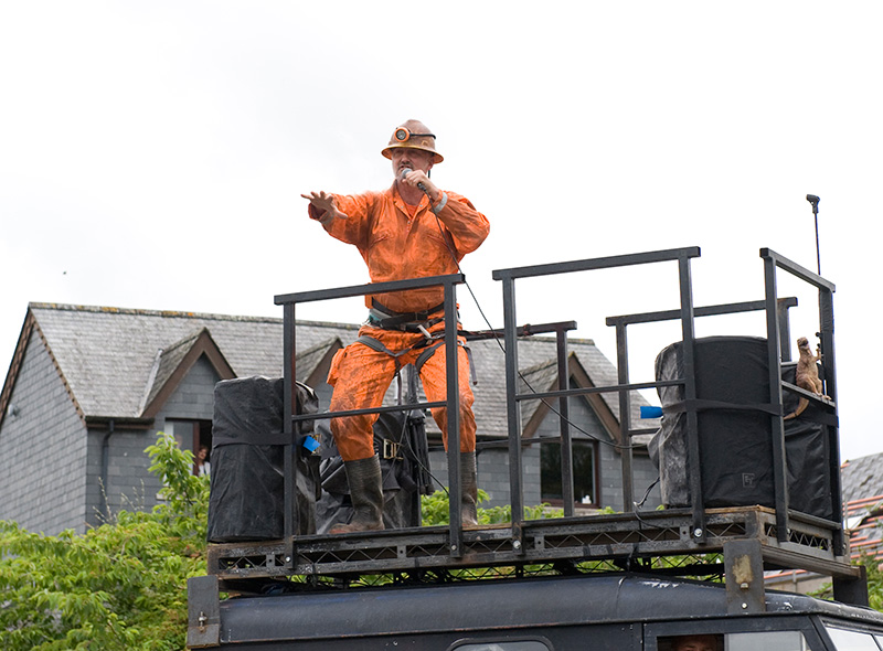 Will Coleman with the Man Engine