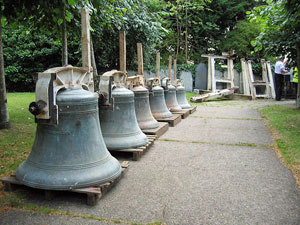 Bells in churchyard