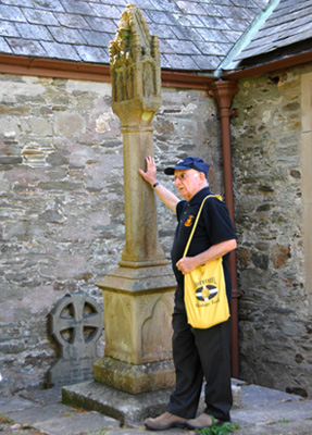 Guided walk visiting Lostwithiel's ancient cross