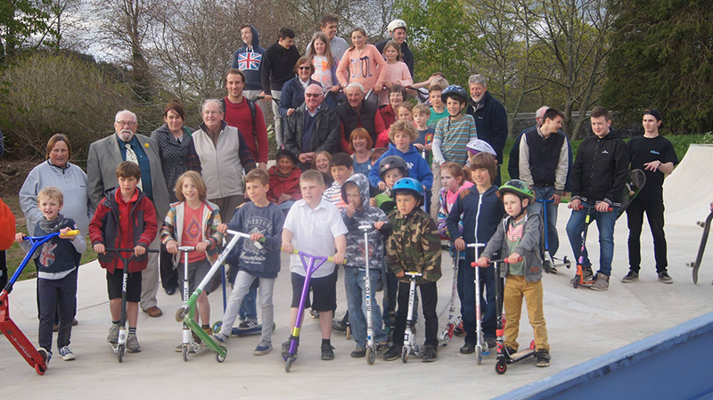 Skate park open in Lostwithiel