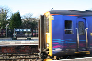 Train at Lostwithiel station
