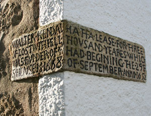 Walter Kendal lease stone. Image by Mat Connolley.
