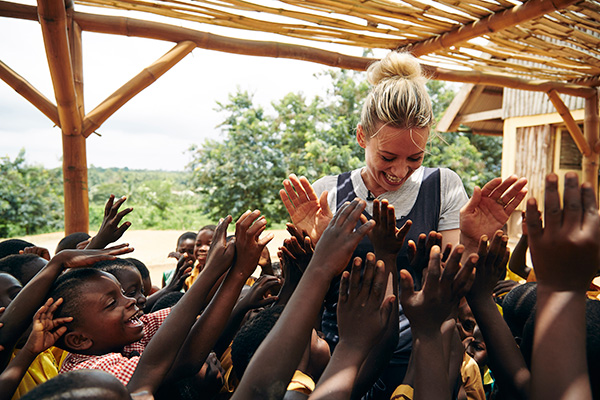 Kimberly Wyatt in Ghana