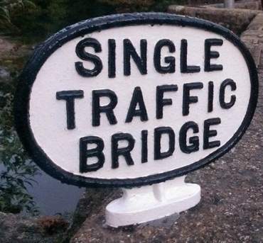 Renovated Lostwithiel Bridge Sign