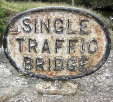 Lostwithiel Bridge Old Ssign